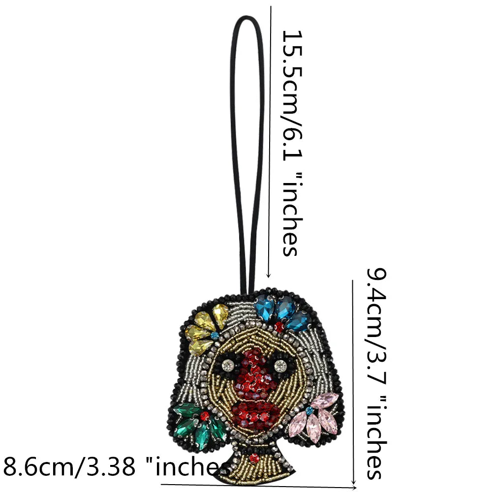 LUONNI Rhinestone Beaded Bag Charms 2