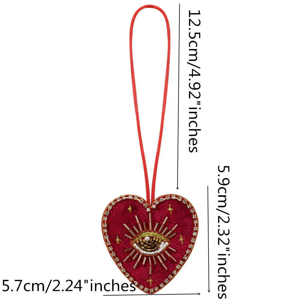 LUONNI Rhinestone Beaded Bag Charms 11