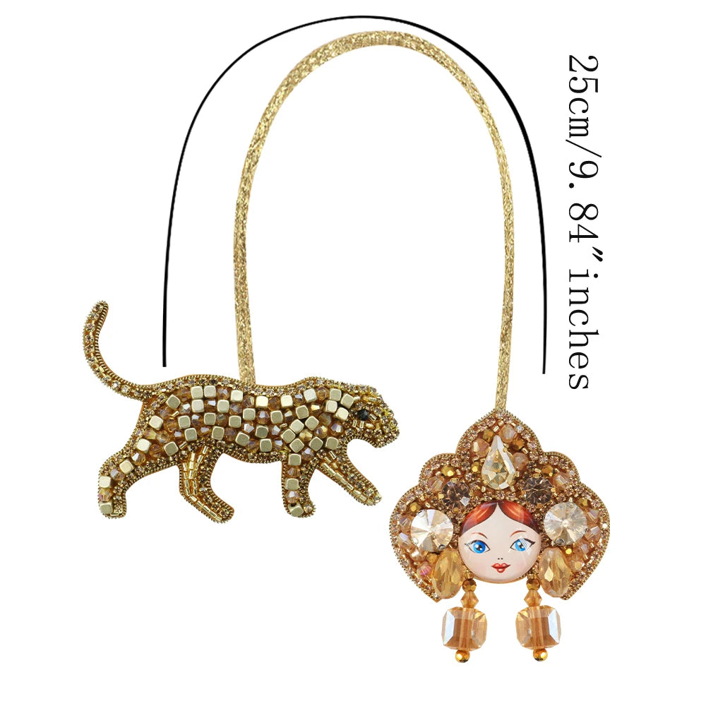 LUONNI Luxury Rhinestone Beaded Bag Charms 10