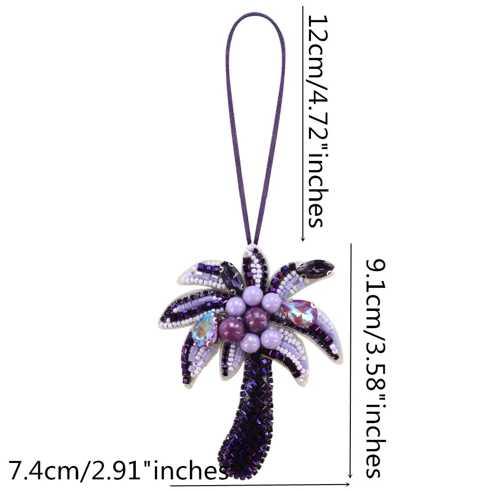 LUONNI Rhinestone Beaded Bag Charms 7