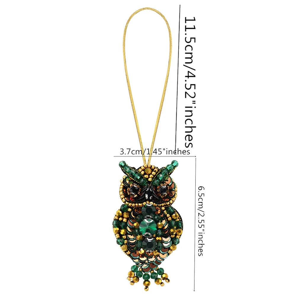 LUONNI Rhinestone Beaded Mini Bag Charms 1