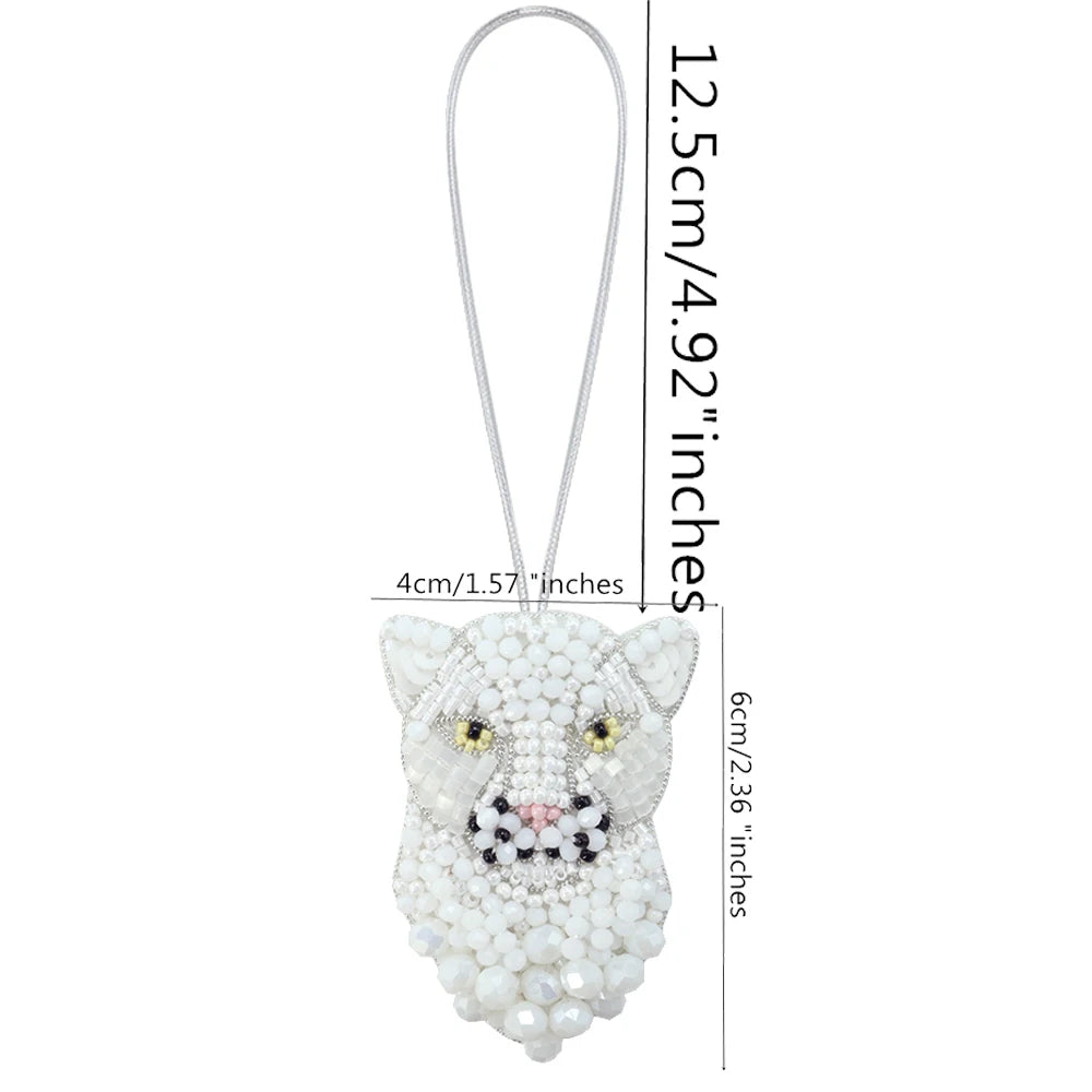LUONNI Rhinestone Beaded Mini Bag Charms 1