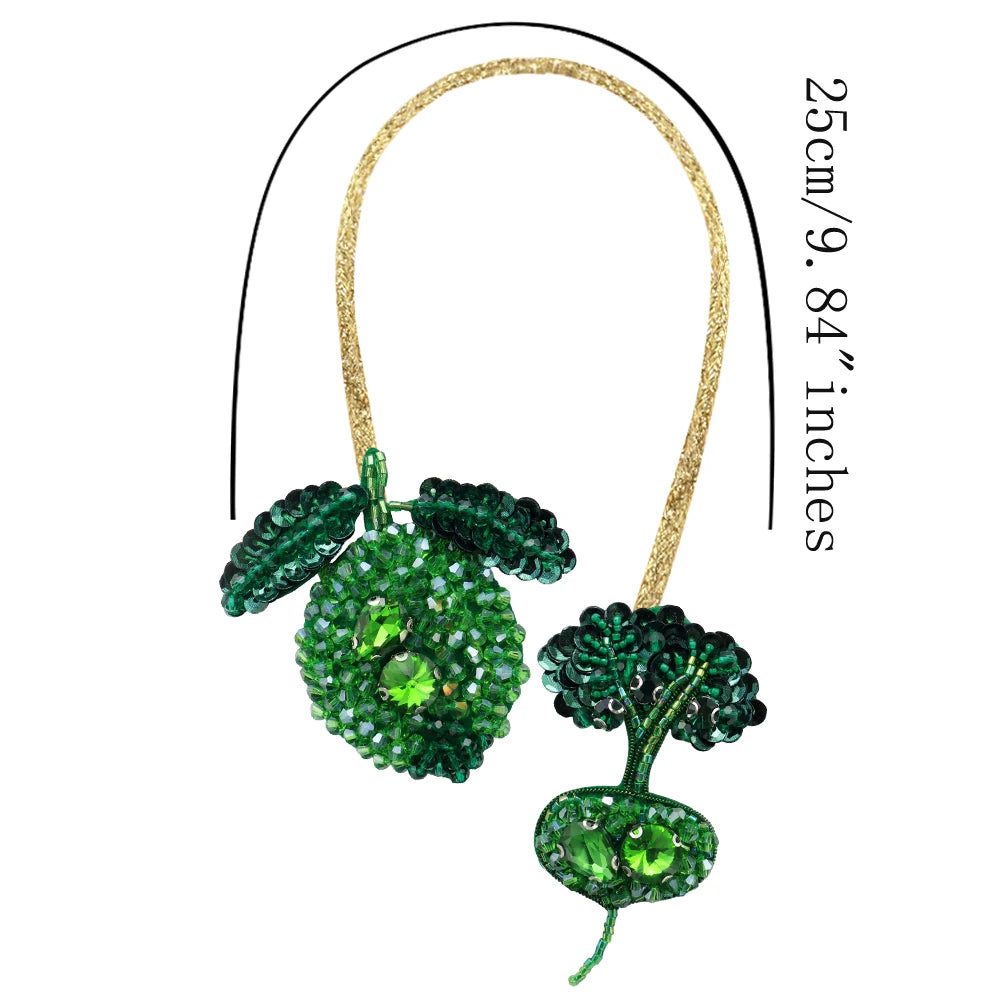 LUONNI Luxury Rhinestone Beaded Bag Charms 10