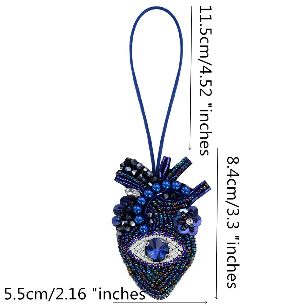 LUONNI Rhinestone Beaded Bag Charms 11