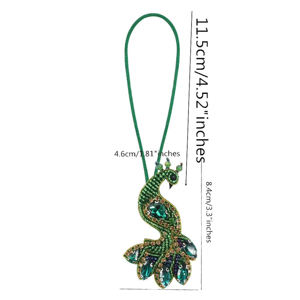 LUONNI Rhinestone Beaded Mini Bag Charms 1