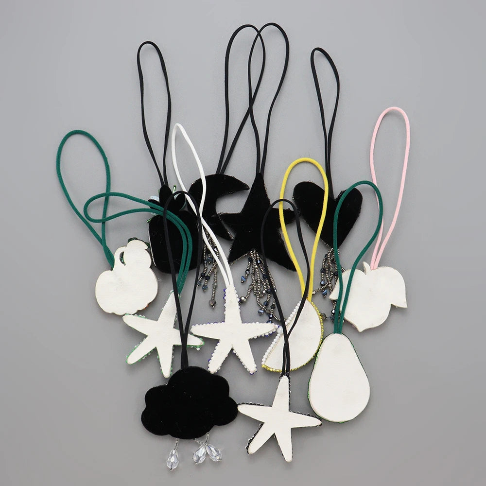 LUONNI Rhinestone Beaded Bag Charms 2