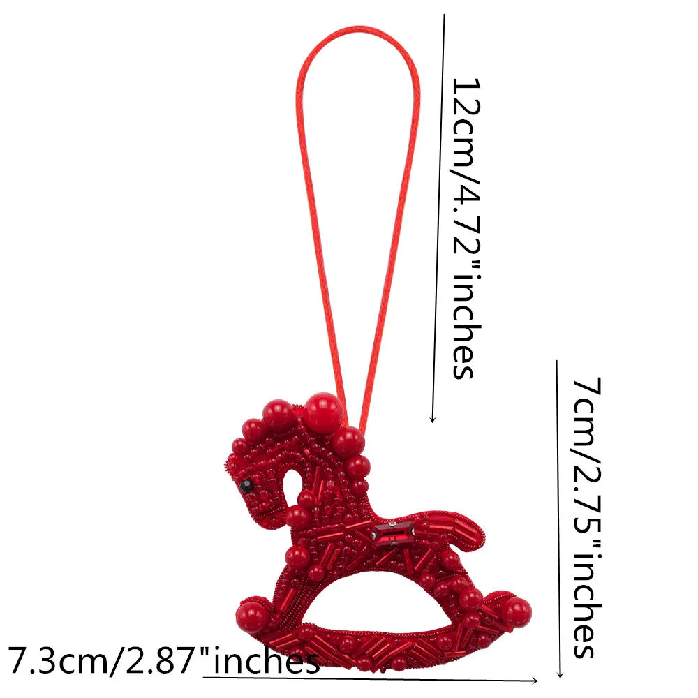 LUONNI Rhinestone Beaded Bag Charms 1