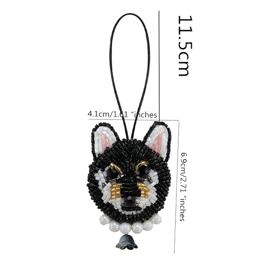 LUONNI Rhinestone Beaded Bag Charms 1