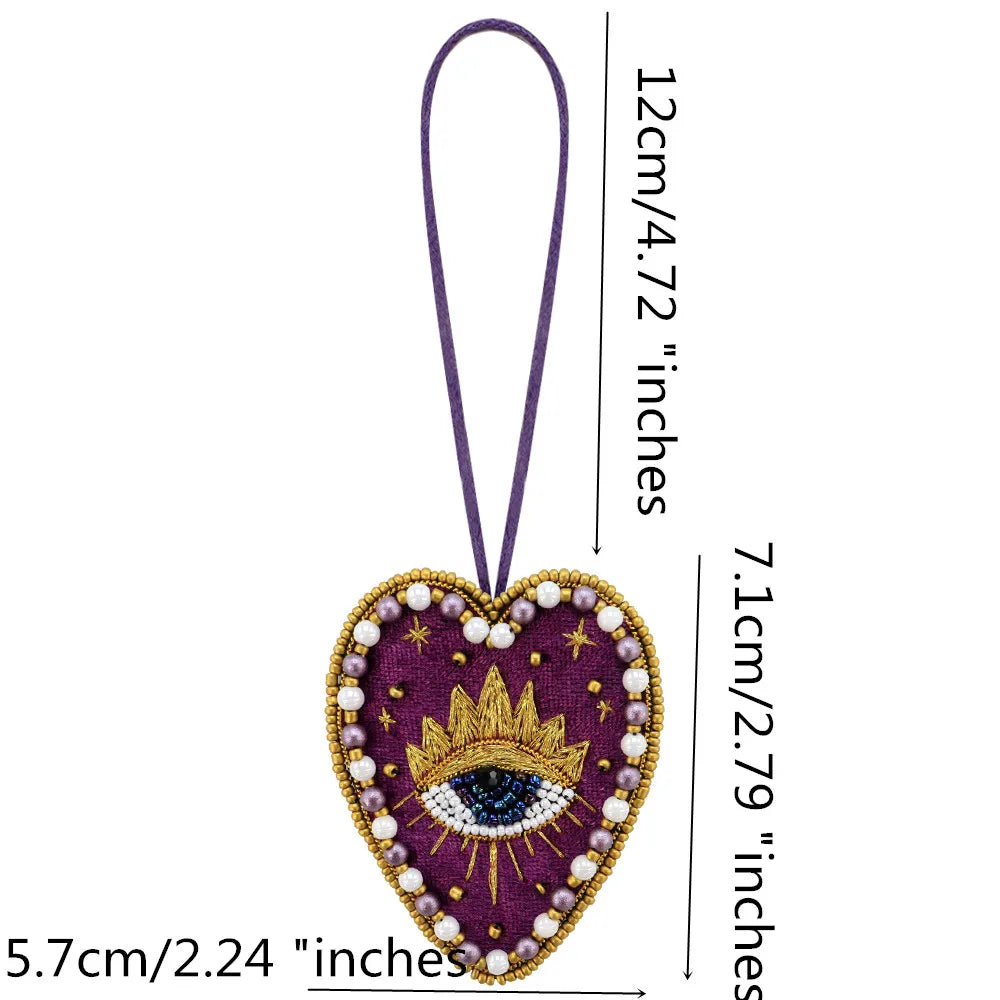 LUONNI Rhinestone Beaded Bag Charms 11