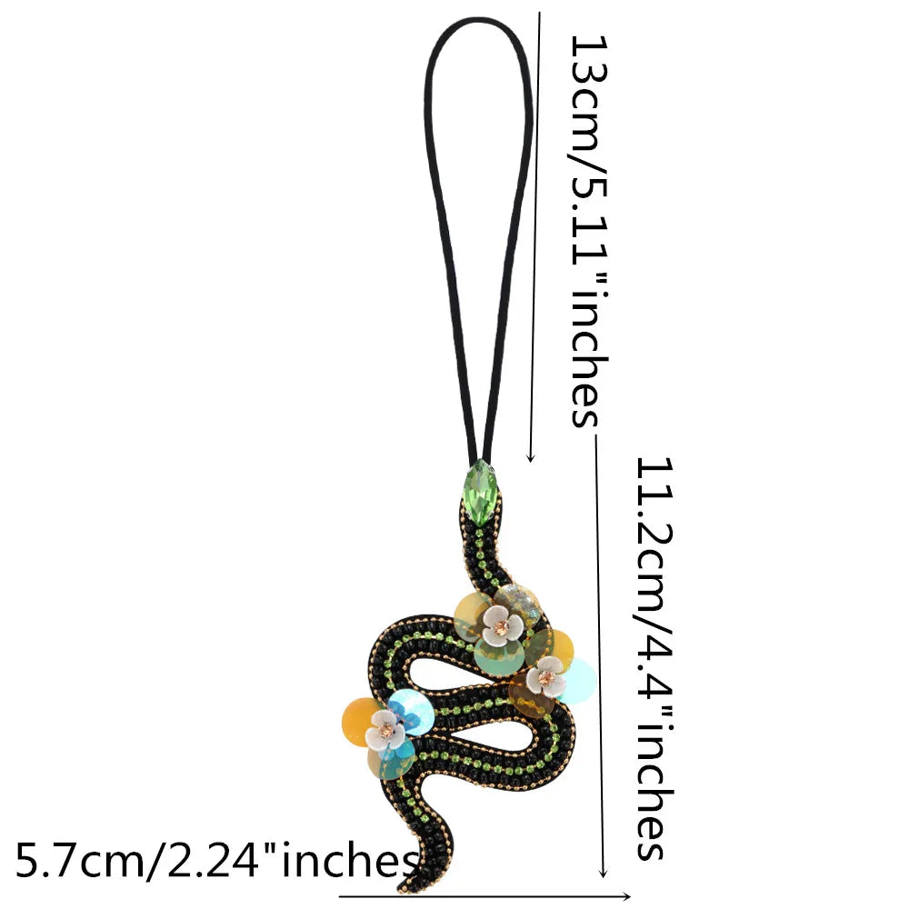 Rhinestone Beaded Bag Charm