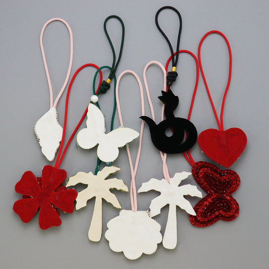 LUONNI Rhinestone Beaded Bag Charms 6