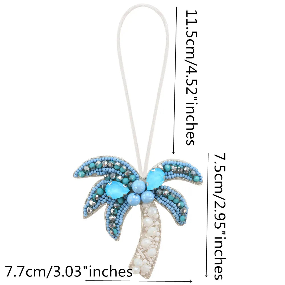 LUONNI Rhinestone Beaded Bag Charms 7