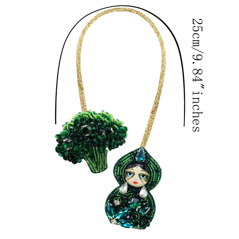 LUONNI Luxury Rhinestone Beaded Bag Charms 10