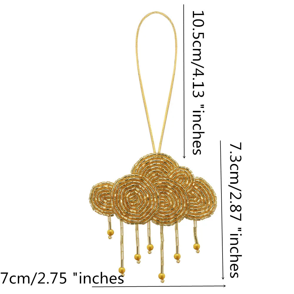 LUONNI Rhinestone Beaded Bag Charms 11