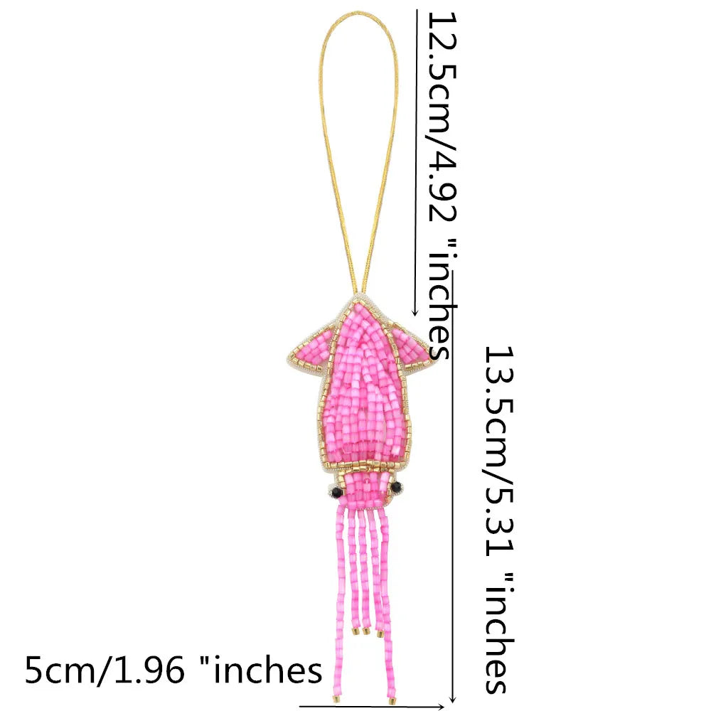 LUONNI Rhinestone Beaded Bag Charms 7