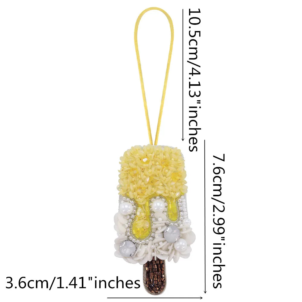 LUONNI Rhinestone Beaded Bag Charms 7