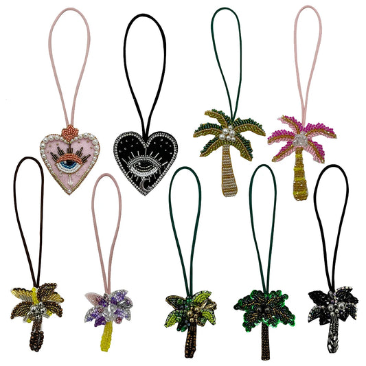 Rhinestone Beaded Bag Charm