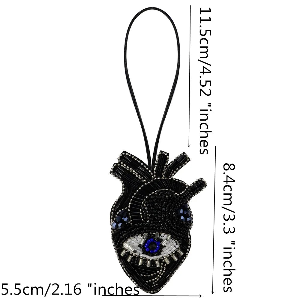 LUONNI Rhinestone Beaded Bag Charms 11