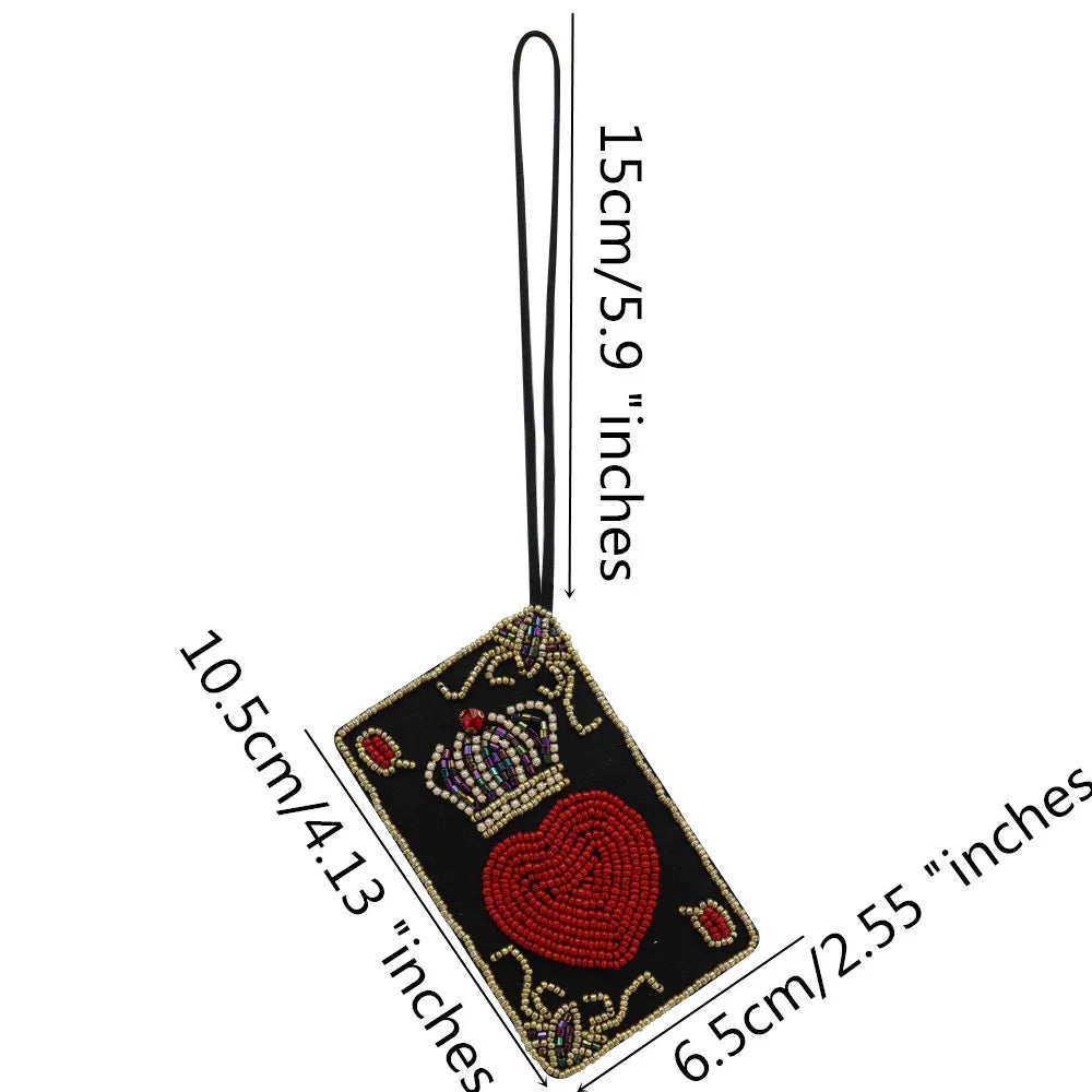 LUONNI Rhinestone Beaded Bag Charms 2