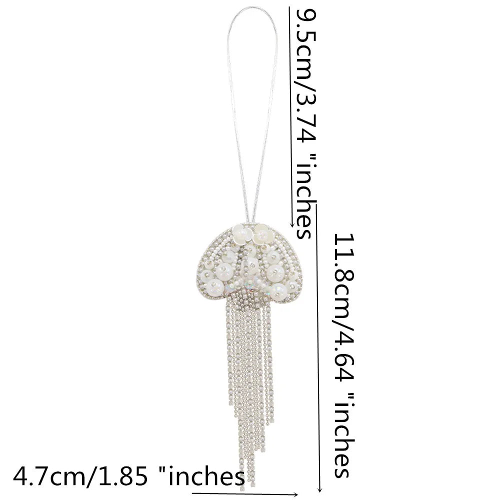 LUONNI Rhinestone Beaded Bag Charms 7