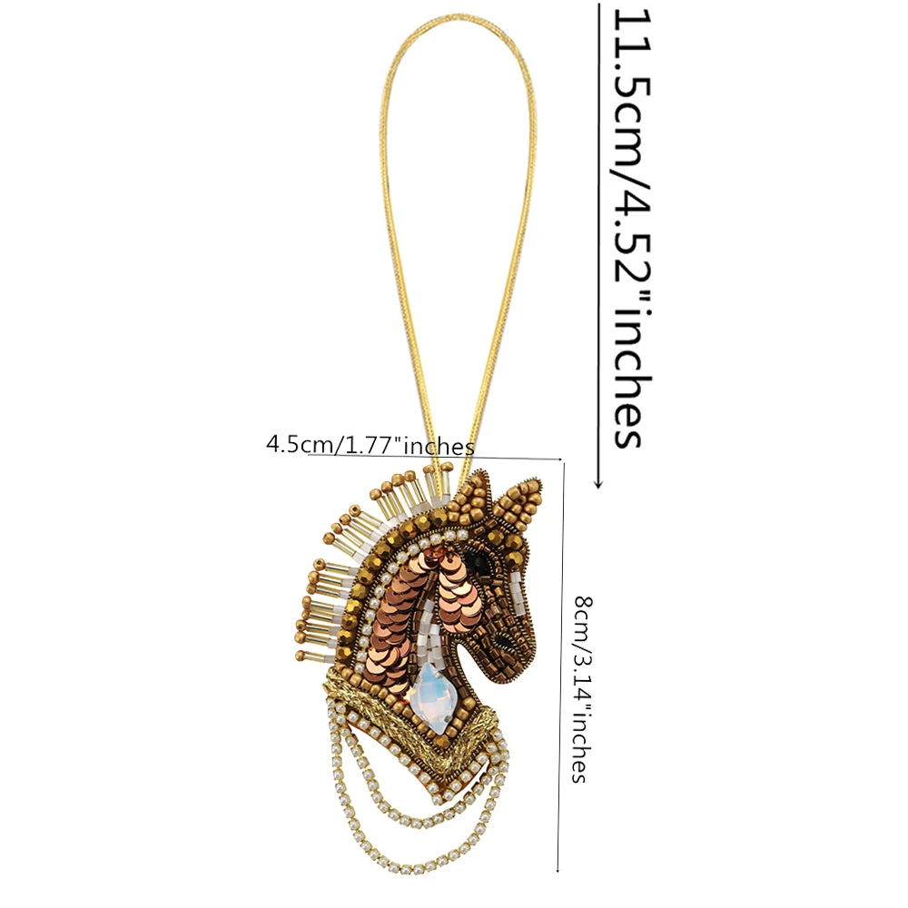 LUONNI Rhinestone Beaded Mini Bag Charms 1