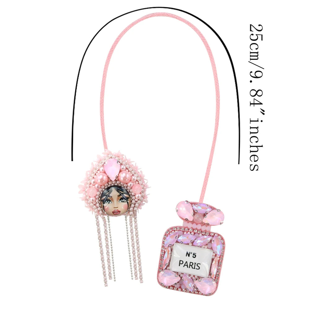 LUONNI Luxury Rhinestone Beaded Bag Charms 10