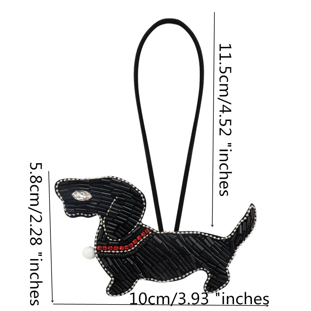 LUONNI Rhinestone Beaded Bag Charms 1