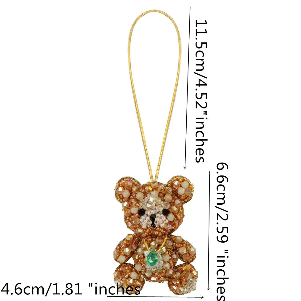 LUONNI Rhinestone Beaded Bag Charms 1