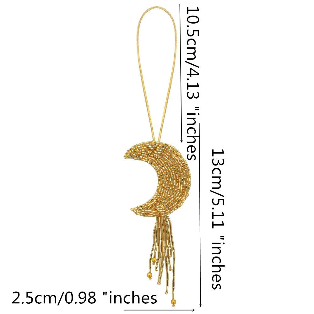 LUONNI Rhinestone Beaded Bag Charms 11