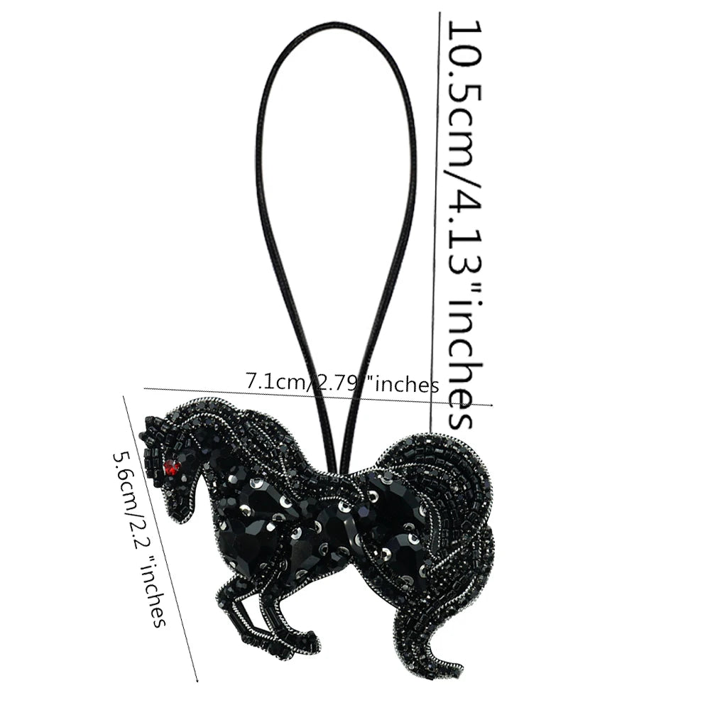 LUONNI Rhinestone Beaded Mini Bag Charms 1