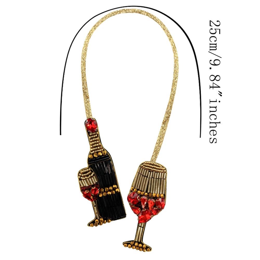LUONNI Luxury Rhinestone Beaded Bag Charms 10