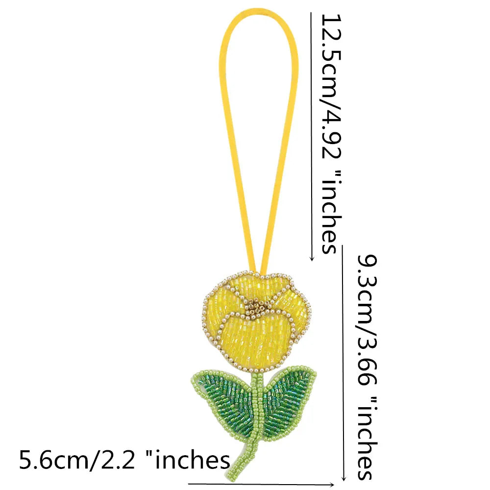 LUONNI Rhinestone Beaded Bag Charms 7